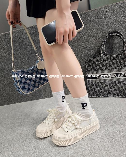 新款蕾丝网饼干底舒适透气百搭休闲鞋 商品图3