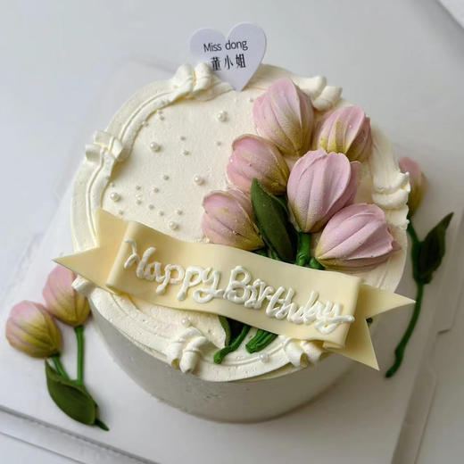 粉色系刮刀花蛋糕【3】 商品图2