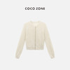 COCO ZONE "治愈系”时尚立领单排扣针织衫百搭长袖上衣CC2B0951 商品缩略图0
