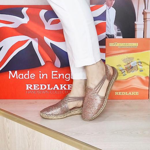 特价--西班牙原产手工制作时尚轻便女款草编鞋 421S-裸粉色 商品图6