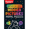 刮刮乐隐藏图片动物拼图 儿童互动绘本书 英文原版 Scratch-Off Hidden Pictures Animal Puzzles 6-9岁 商品缩略图0