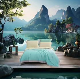 8F-水星家纺 国风雅韵水洗桑蚕丝夏被