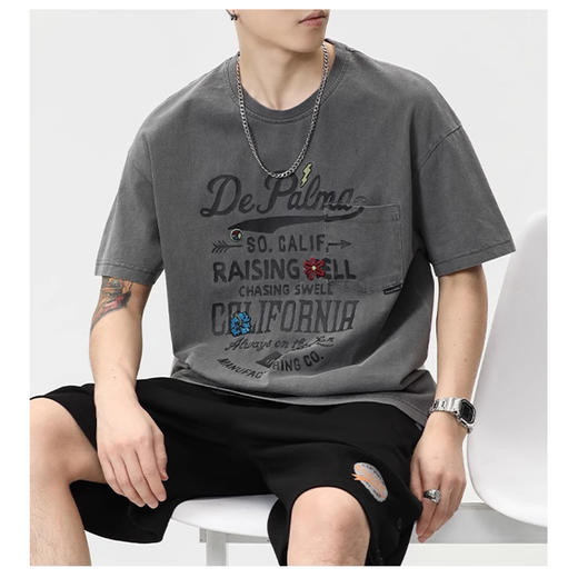 裁缝学苑MX18新款男装短袖t恤纸样男士落肩宽松半袖T上衣服装打板 商品图2