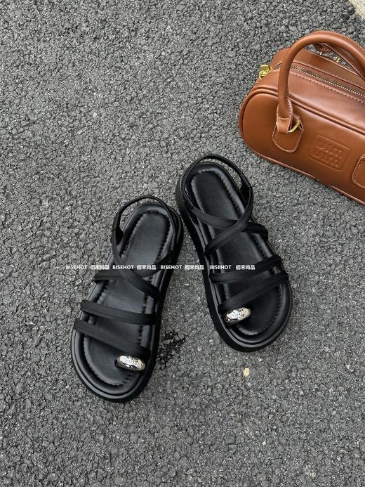 新品粗带厚底百搭韩系甜美凉鞋431B42539（W） 商品图5