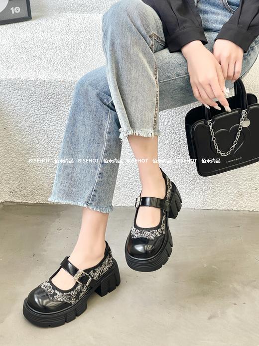 新品国风厚底松糕乐福鞋T12B41565（W） 商品图1