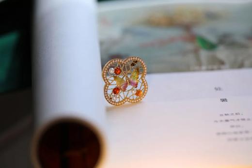 小轩窗 ｜ 珍珠翡翠碧玺胸针 商品图2