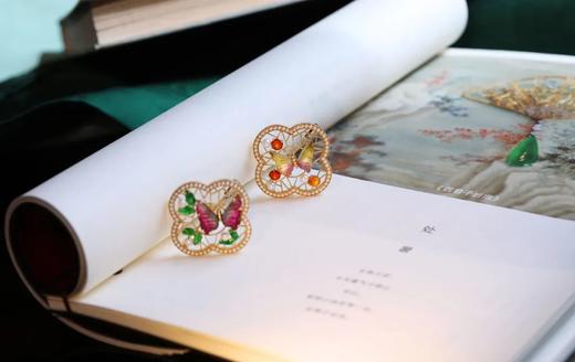 小轩窗 ｜ 珍珠翡翠碧玺胸针 商品图0