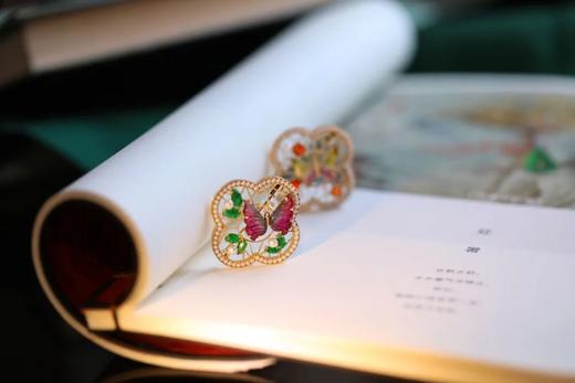 小轩窗 ｜ 珍珠翡翠碧玺胸针 商品图1