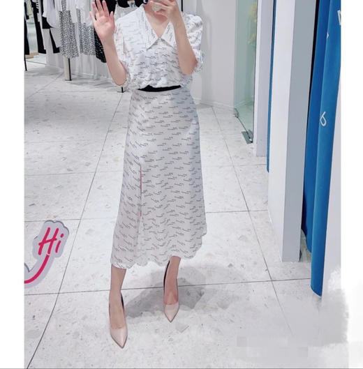 【商场同款】麦檬夏开叉中长款半身裙4E6241221 商品图1