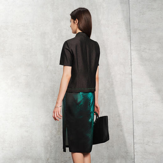 TANGY Collection天意精品2024夏季新品真丝莨绸香云纱女士外套 商品图2