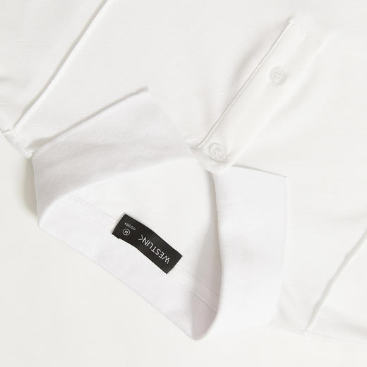 西遇翻领POLO衫男夏季新款绣花设计感凉感科技珠地面料上衣11745778 商品图5