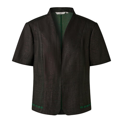TANGY Collection天意精品2024夏季新品真丝莨绸香云纱女士外套 商品图4