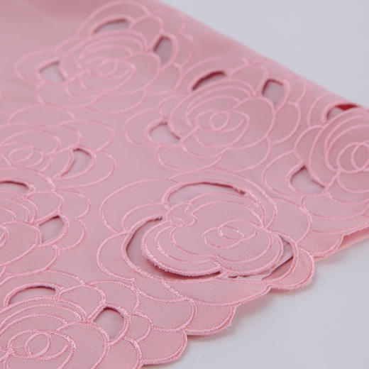 PF8C9斯尔丽24夏季新款韩版下摆绣花镂空收腰显瘦时尚减龄小礼服连衣裙 商品图4