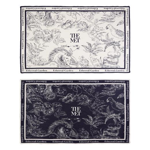 大都会艺术博物馆欧式中国风艺术双面提花锁边羊毛空调毯毛毯 商品图4