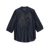 谜底刺绣衬衫七分袖女2024夏季新款通勤风绣花宽松衬衣247MC5002 商品缩略图4