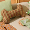 复古格纹系列小骨头抱枕长条抱枕夹腿抱睡公仔玩偶 商品缩略图3