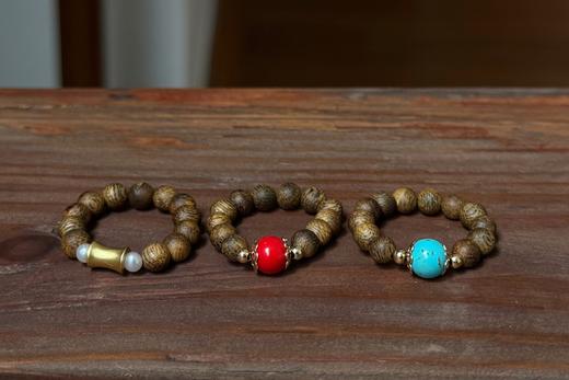 越南白奇楠沉香 手串和戒指 商品图3