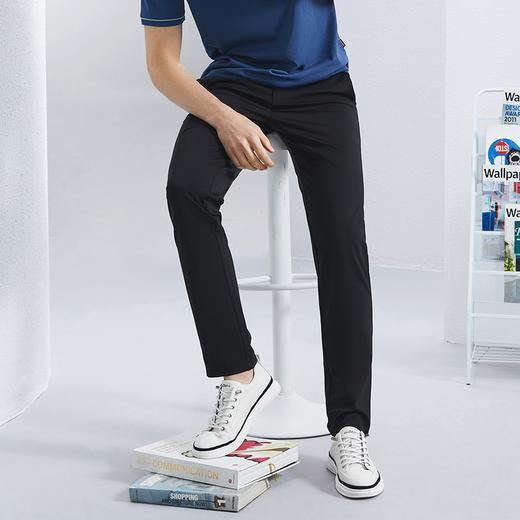 【含桑蚕丝】柒牌高弹休闲裤男2024春季新款商务通勤上班直筒长裤	126H72020 商品图1