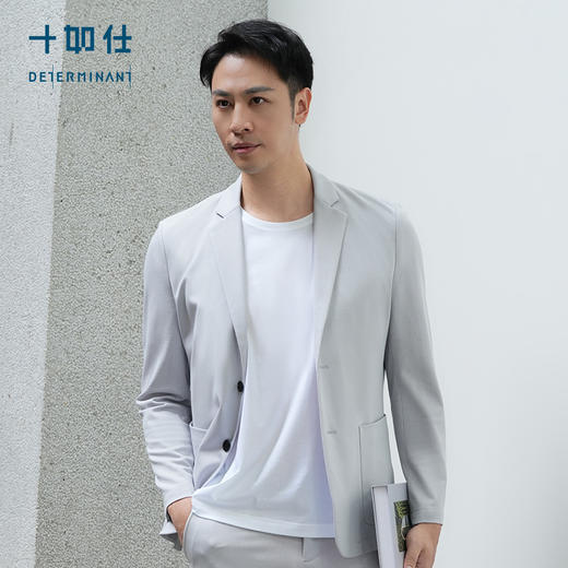 十如仕针织经编布液氨丝光商务休闲西装外套-OW03-04 商品图3