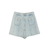 谜底牛仔短裤女2024年夏季新品复古学院风高腰百搭裙裤242MK0523 商品缩略图4