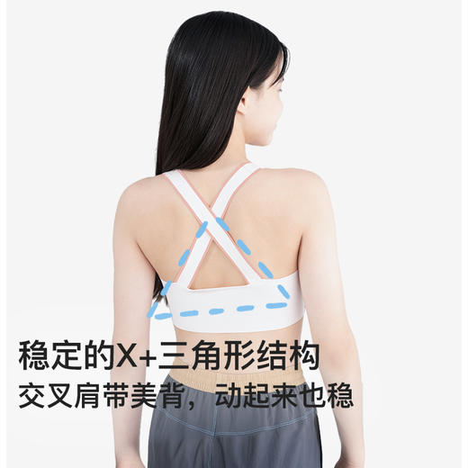 (11.11)ubras旗下likeuu少女文胸交叉美背内衣运动女童发育背心 商品图2