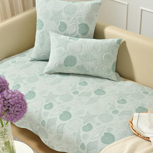 维多利亚的贝壳异形沙发巾靠包棉四季通用防滑定制 商品图1