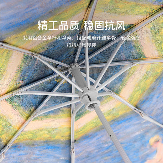 英国进口Fulton富尔顿防晒小船蓝胶三折伞 商品图2