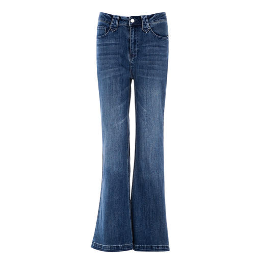 EITIE爱特爱秋季新款时尚通勤休闲显瘦百搭牛仔裤7505201 商品图5