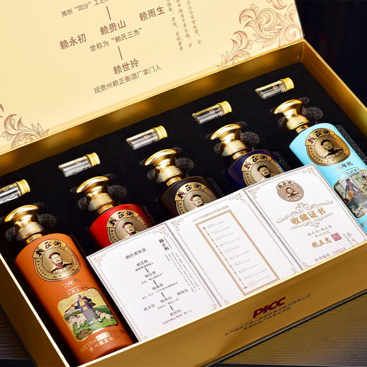 【赖正衡 赖正忠年代记忆酒】 53度 500ml*5瓶礼盒装  正本源，忠古法，传承经典，怀旧经典 商品图3