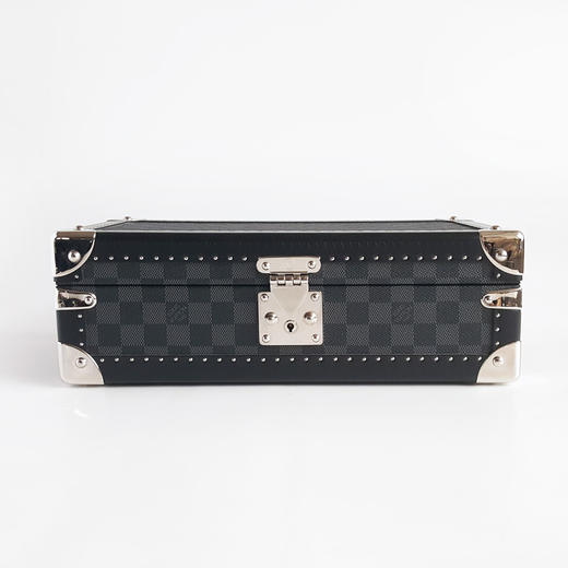 【闲置品】LV路易威登黑棋盘格蓝色内里COFFRET 8只装腕表箱N48226  200323LV11  商品图5