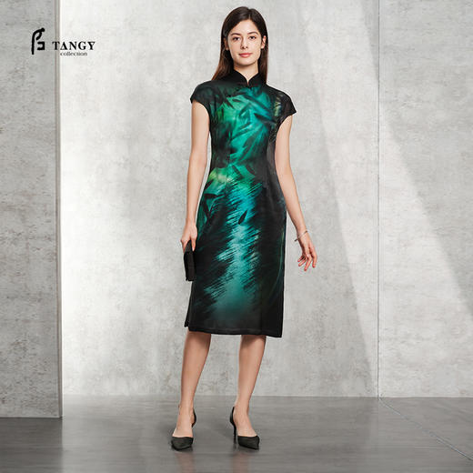 TANGY Collection天意精品2024夏季新品真丝女士连衣裙 商品图0