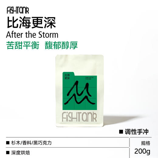 比海更深 调性拼配手冲咖啡豆 200g  苦甜无酸调 商品图0