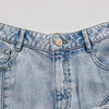 谜底牛仔短裤女2024夏季新品复古风百搭设计感直通短裤242MK0525 商品缩略图3