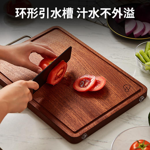 初心| 整木实木乌檀木U形把手菜板 商品图3