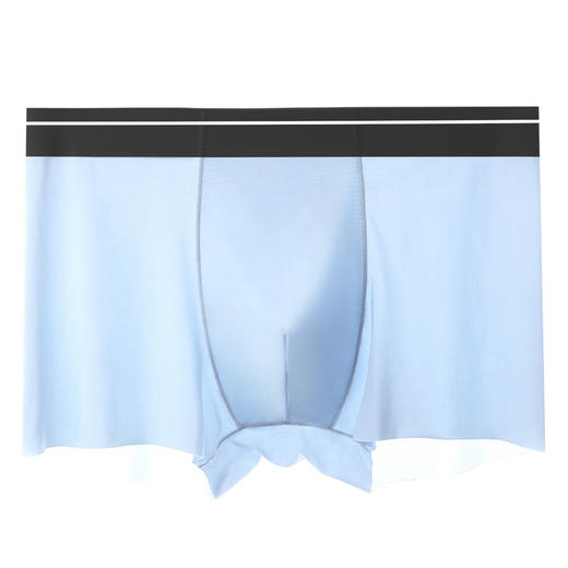 【冰感轻盈！裸感无痕空气内裤】超薄冰丝，网眼透气，让“它”自由呼吸！夏季男士短裤薄款透气无痕大码宽松紫杉醇男平角裤 商品图4