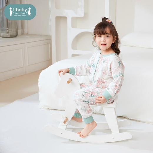i-baby(繁花晨霭)幼儿恒温双层纱布分腿睡袋 商品图1