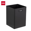 得力(deli)简约金属方形笔筒 时尚办公桌面收纳盒 黑色8931 商品缩略图3