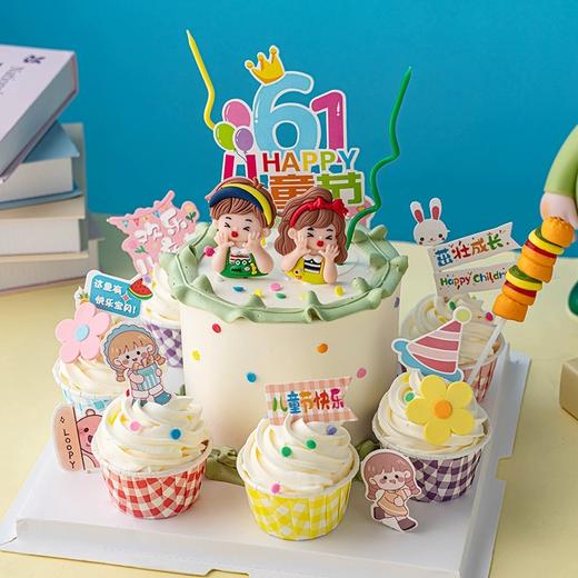 E款-俏皮可爱·六一儿童节蛋糕+纸杯蛋糕组合 商品图4