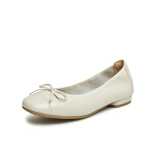 2楼天美意BI411软底平底舒适一脚蹬皮鞋 商品图0