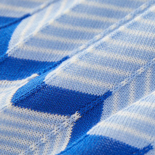 谜底吊带连衣裙2024年夏季新品文艺度假风条纹针织长裙242MZ0887 商品图3