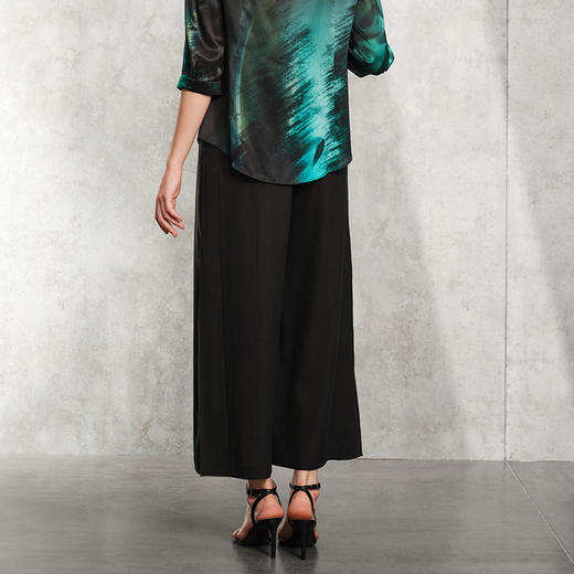 TANGY Collection天意精品2024夏季新品茛绸香云纱女士休闲裤 商品图2