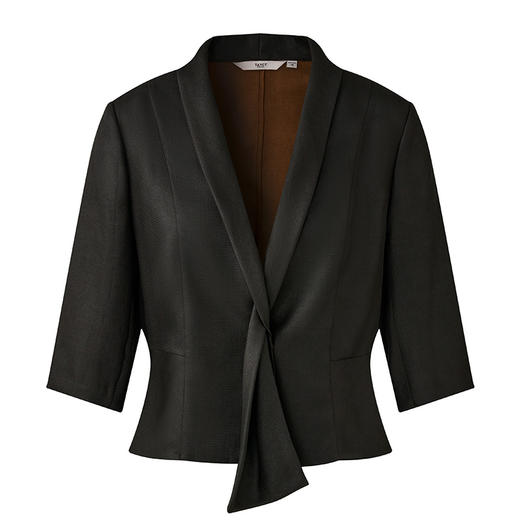 TANGY Collection天意精品2024夏季新品真丝莨绸香云纱女士外套 商品图4