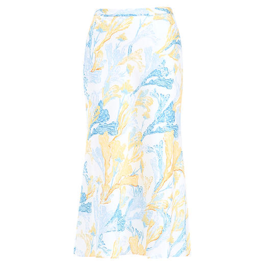 EITIE爱特爱夏季新款优雅大方印花高腰显瘦半身裙7506201 商品图5