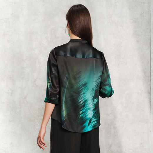 TANGY Collection天意精品2024夏季新品茛绸香云纱女士衬衫 商品图2