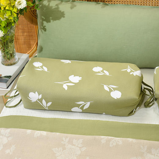 午后花影系列调节枕纯全荞麦壳枕头加高颈枕成人枕 商品图0