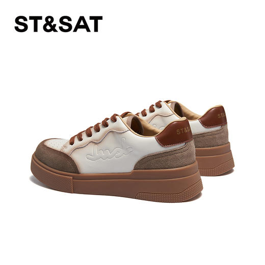 星期六复古拼色休闲透气厚底板鞋SSC1112571 商品图6