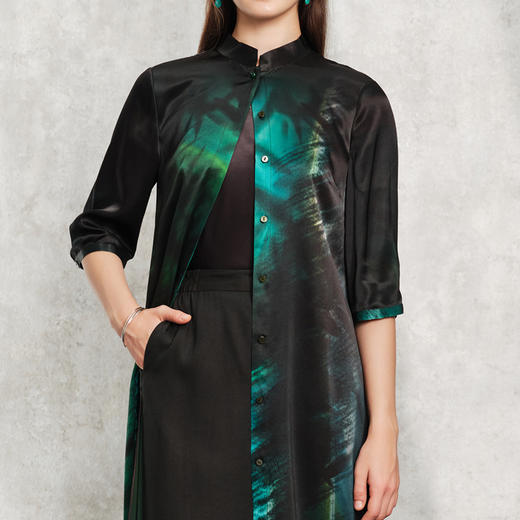 TANGY Collection天意精品2024夏季新品真丝女士衬衫连衣裙 商品图3