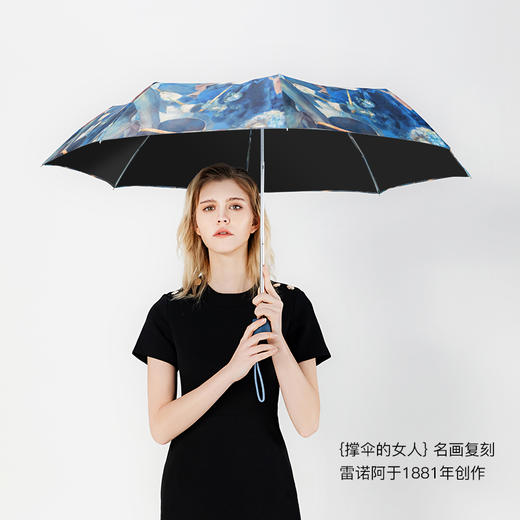 英国进口Fulton富尔顿防晒黑胶折叠晴雨两用三折伞 商品图2