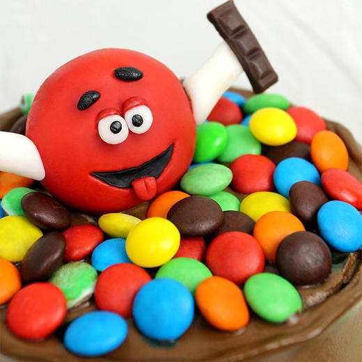 烤爱·生日蛋糕系列·m&m豆巧克力·巧克力·聚会生日节日【仅限深圳同城配送】 商品图4