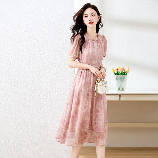 清新时尚气质修身，显瘦洋气减龄连衣裙HR-MDN3032 商品图3